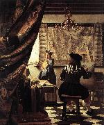 Jan Vermeer The Art of Painting oil on canvas